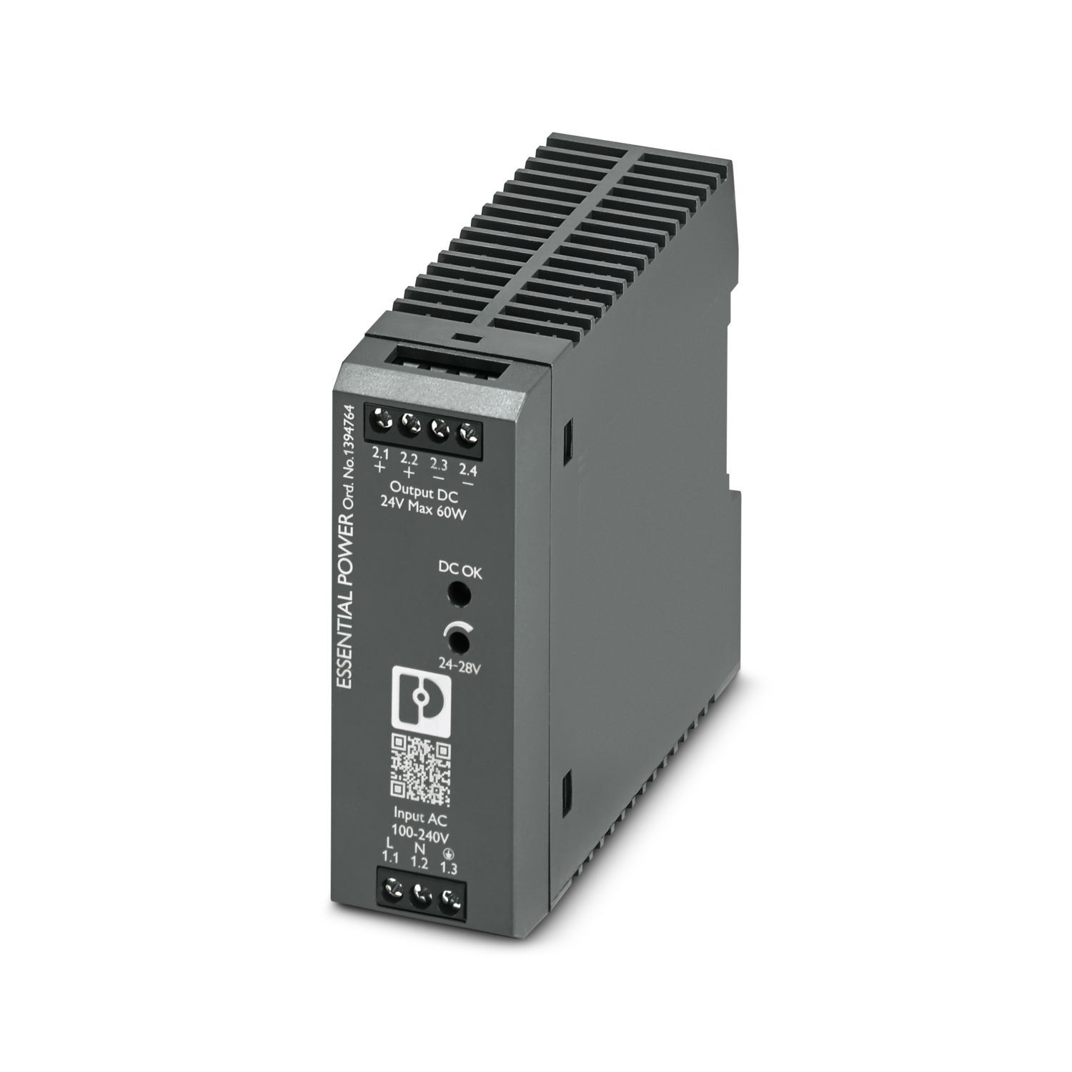 Phoenix Contact PS-EE-2G/1AC/24DC/60W/SC 24VDC 2,5A Ray Tipi Güç Kaynağı