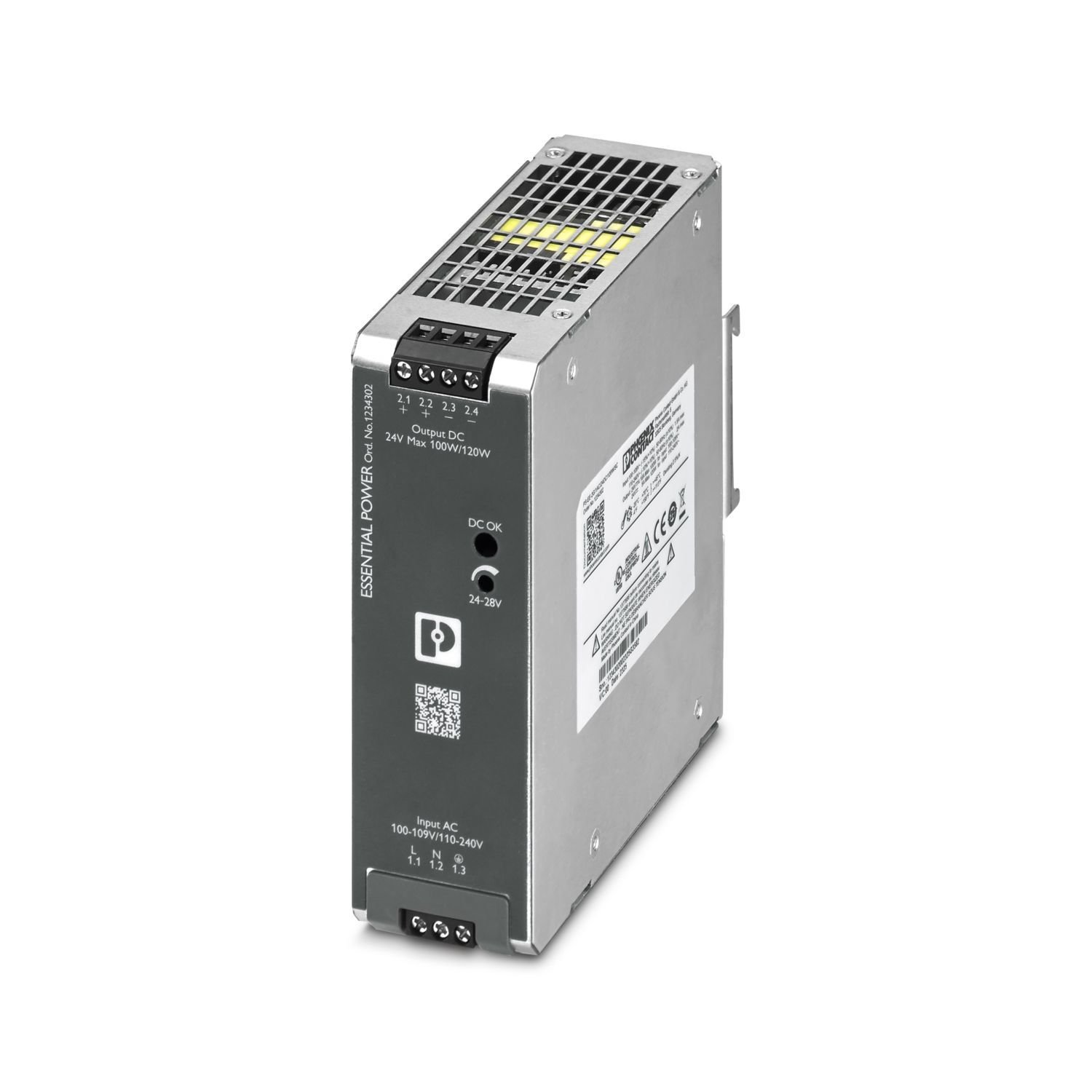 Phoenix Contact PS-EE-2G/1AC/24DC/120W/SC 24VDC 5A Ray Tipi Güç Kaynağı
