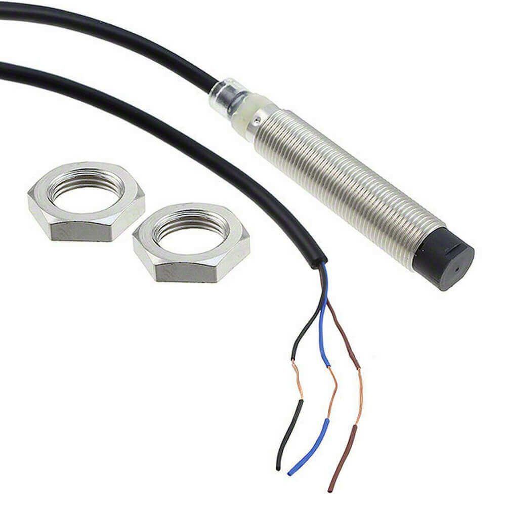 Omron E2B-M12LN08-WP-C1 2M M12 8MM NPN NO Uzun Gövde Çıkık Kafa Kablolu Endüktif Sensör