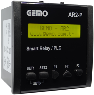 Gemo AR2-P-24VDC-10D2A Panel Tipi Ladder Logic İle Programlanabilir Akıllı Röle/PLC