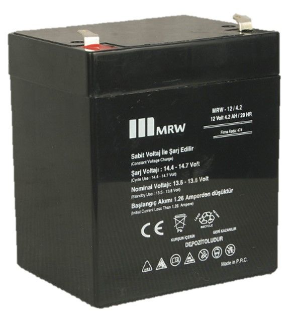 Mervesan MRW-12/4.2 12V 4.2Ah Kuru Tip Akü