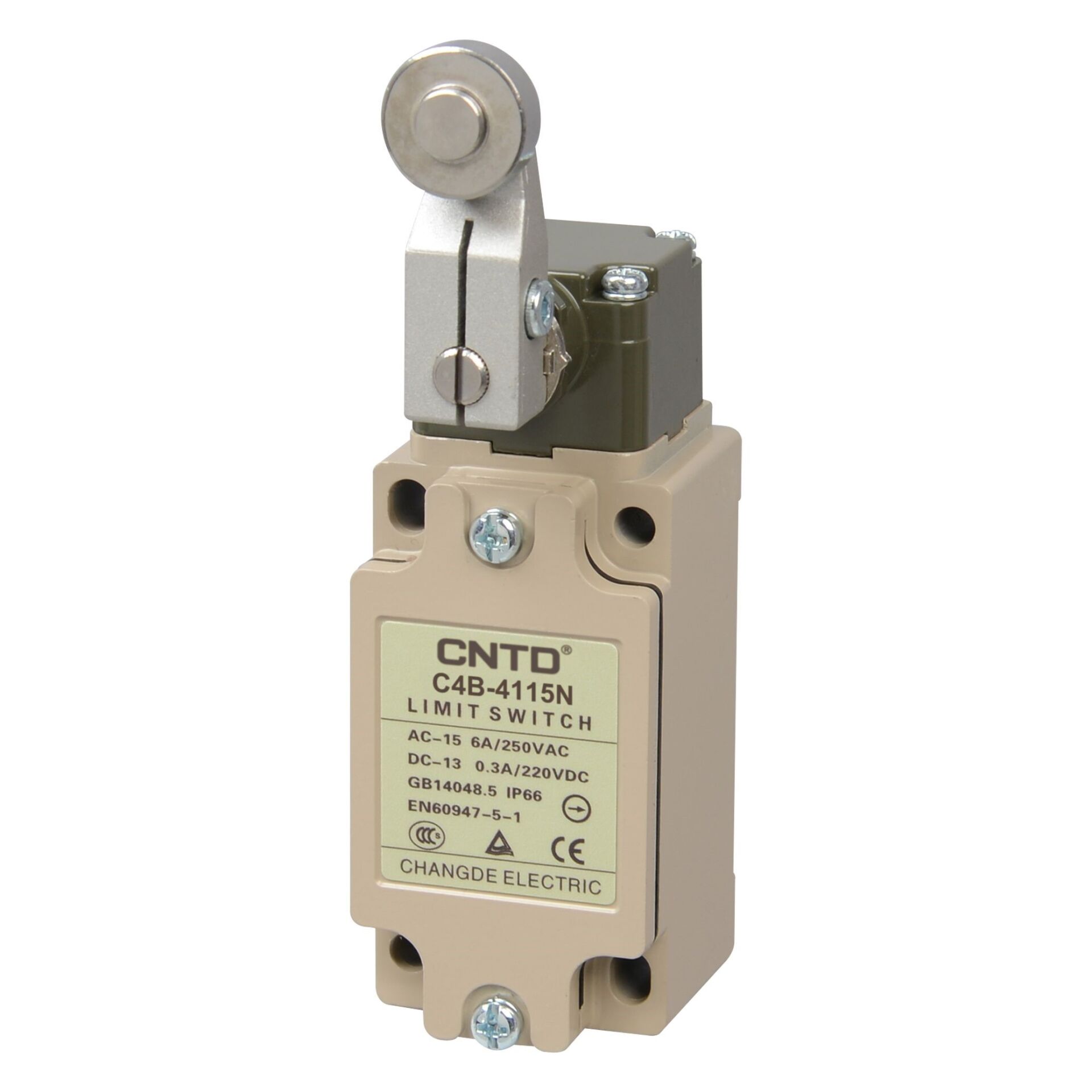 CNTD C4B-4115N Dar Gövde Açısal Kol Metal Makaralı Limit Switch