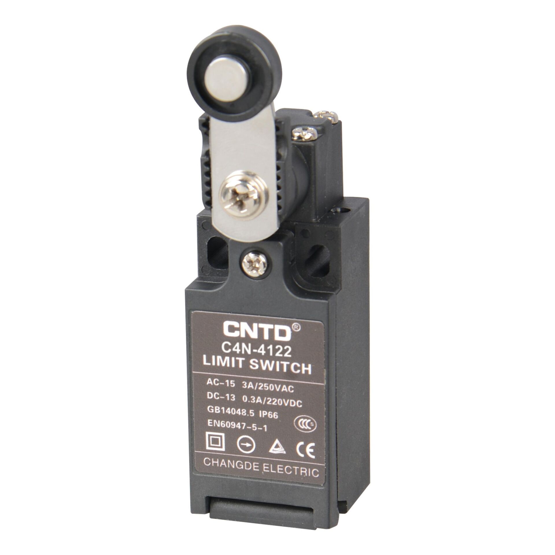 CNTD C4N-4122 IP67 Dar Gövde Açılsal Kol Makaralı Limit Switch