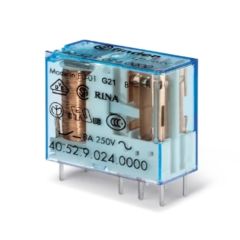 Finder 40.52.9.024.0000 24VDC 8A Çift Kontak Röle