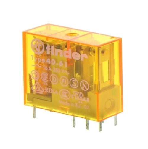Finder 40.61.8.012.0000 12VAC 16A Tek Kontak Röle
