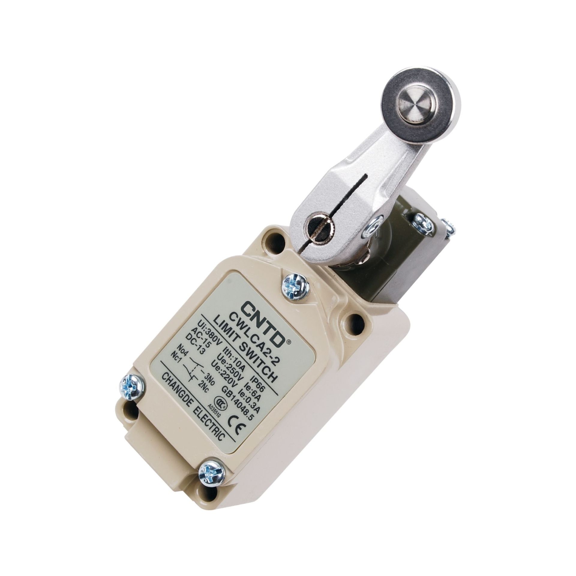 CNTD CWLCA2-2 Geniş Gövde Açısal Kol Metal Makaralı Limit Switch