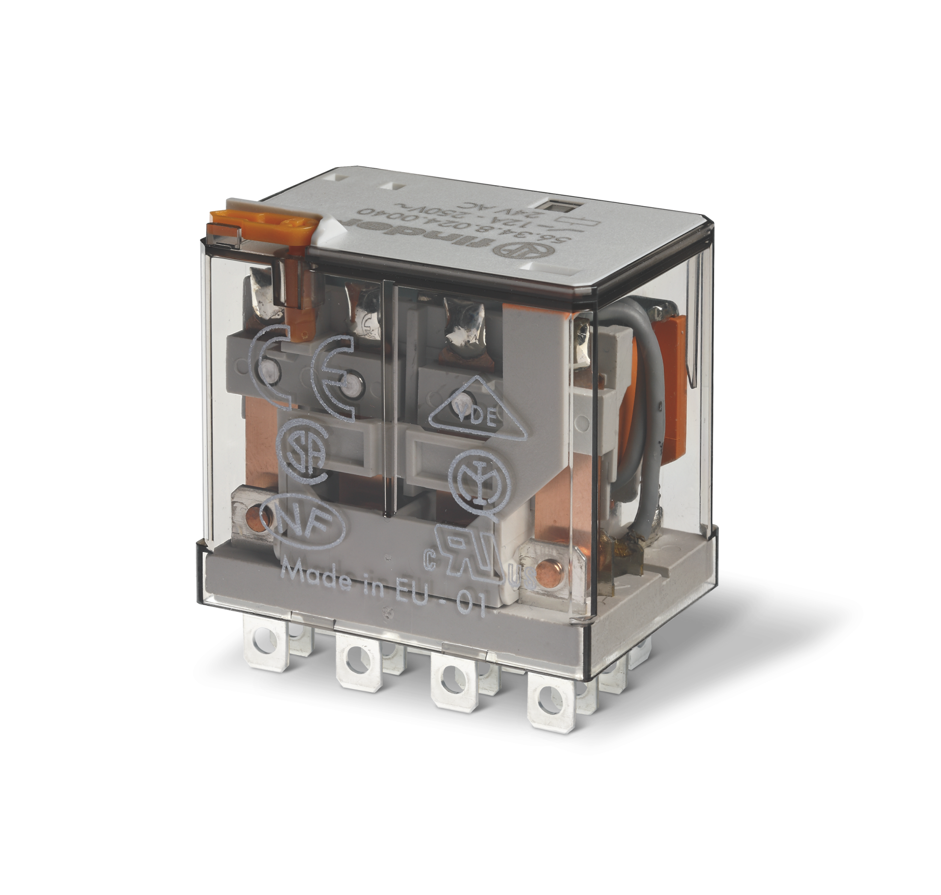 Finder 56.34.8.012.0040 12VAC 12A Dört Kontak Röle