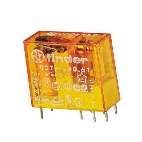 Finder 40.61.8.230.0000 220VAC 16A Tek Kontak Röle