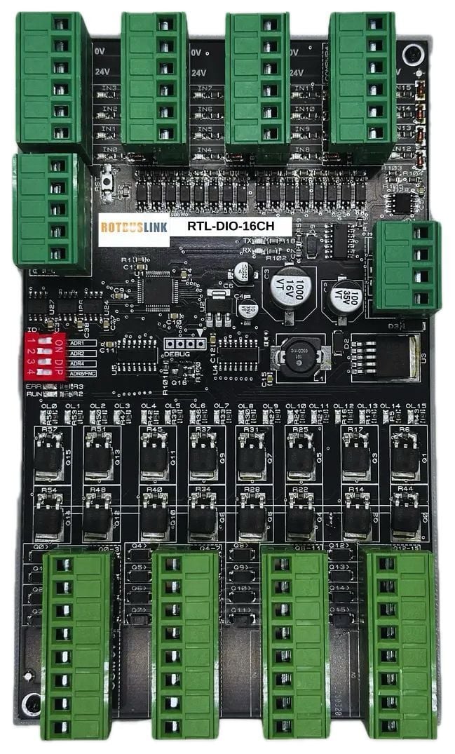 RTL-DIO-16CH 16 Kanal RS485 Modbus Genişleme Modülü