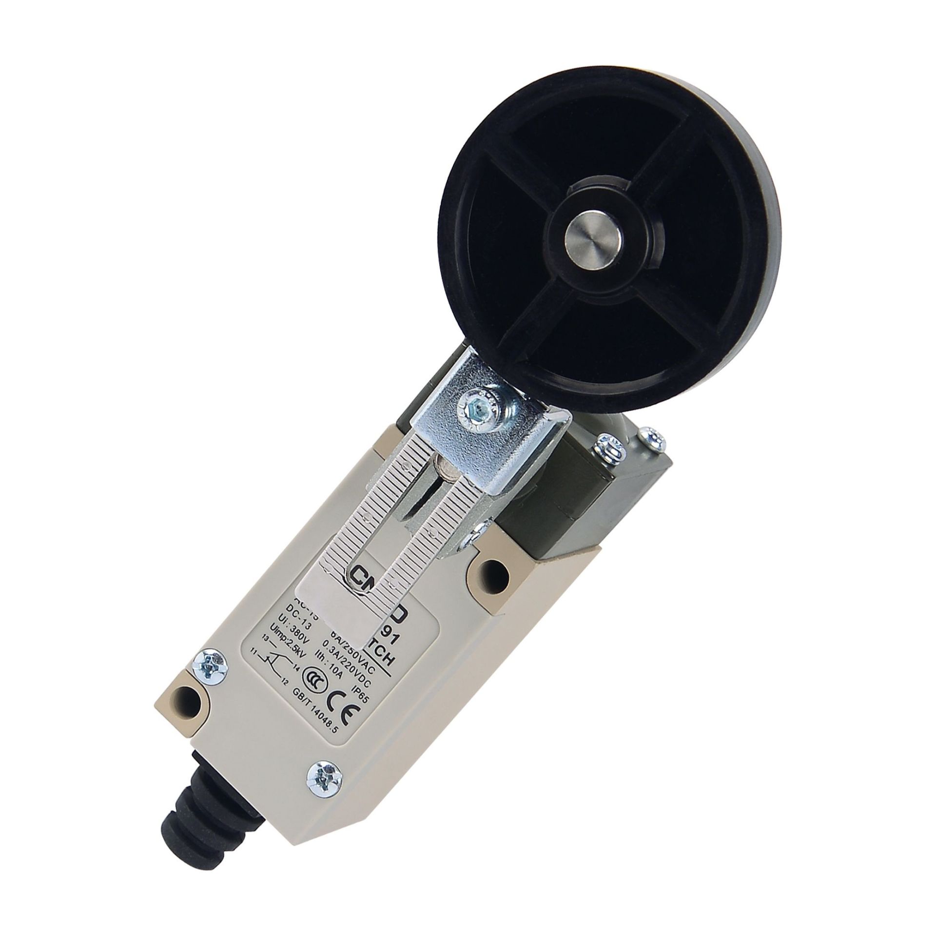 CNTD CHL-5391 Dar Gövde Açısal Kol Ayarlı Kauçuk Makaralı Limit Switch