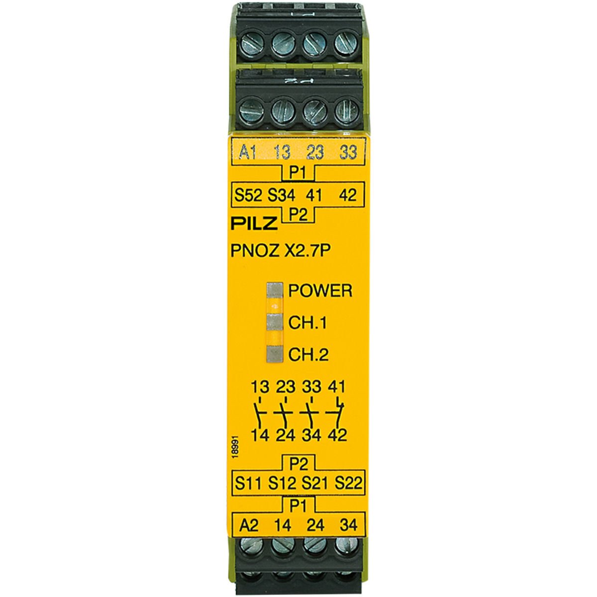 Pilz 777305 PNOZ X2.7P 24VAC/DC 3NO/1NC Emniyet Rölesi