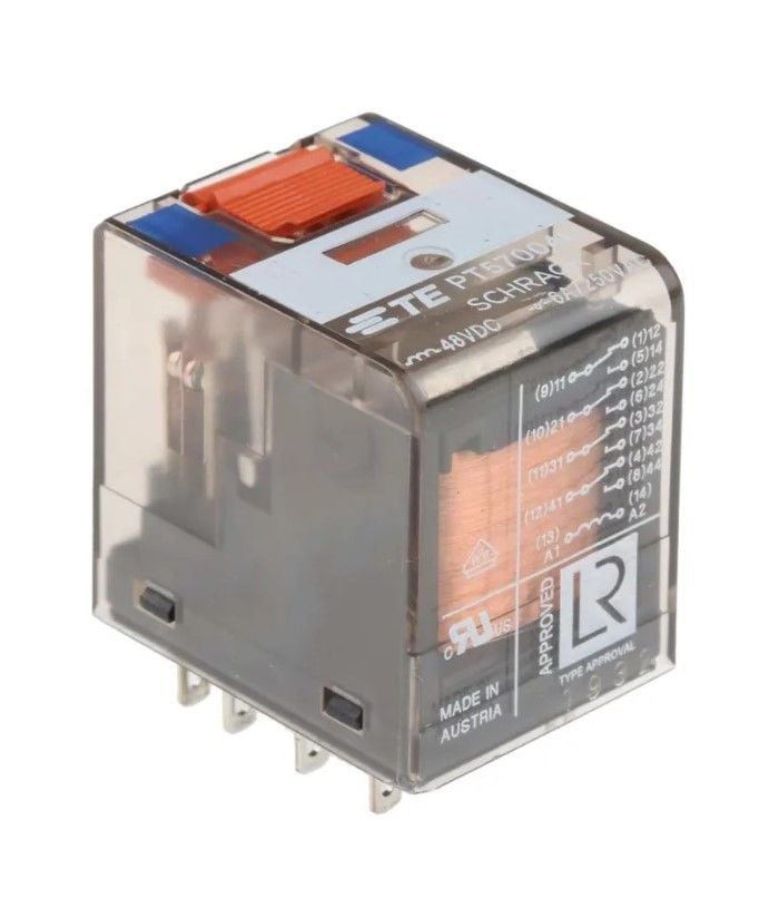Schrack PT570048 48VDC 6A Dört Kontak Röle