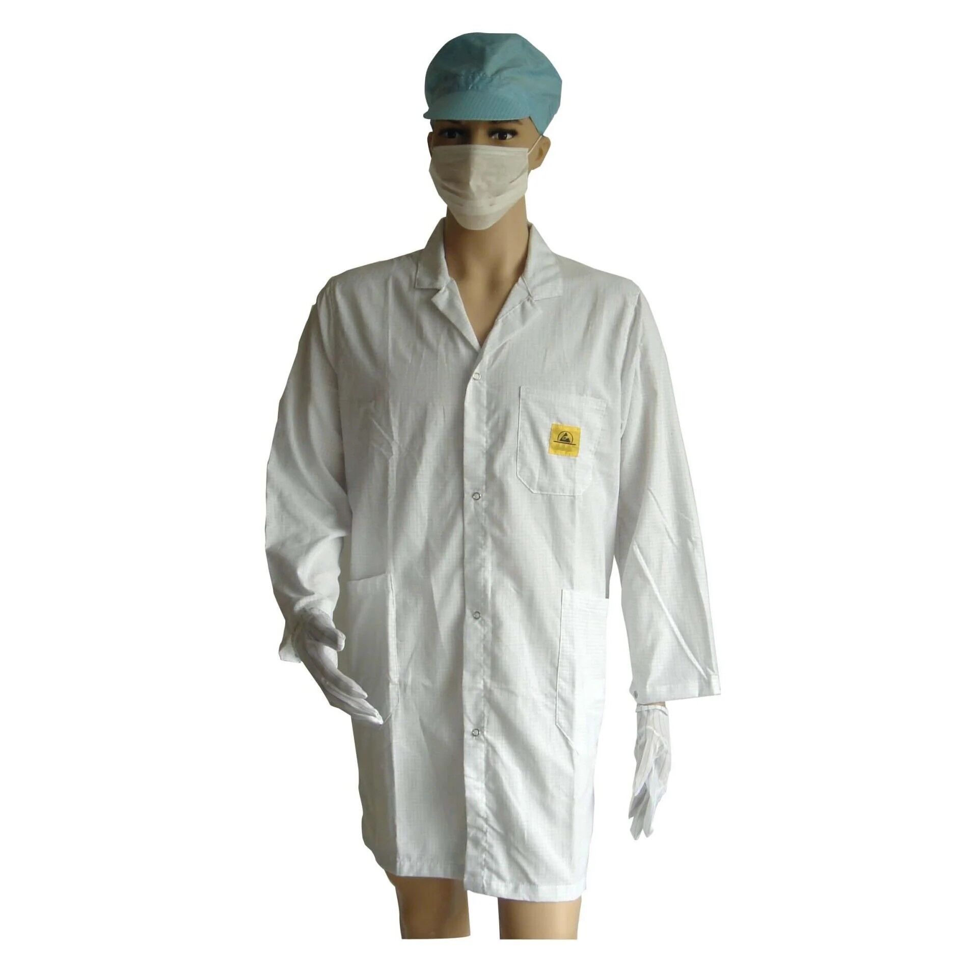IZ-CAL Antistatik-ESD Beyaz Önlük