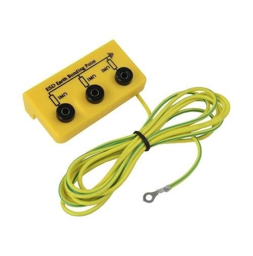 IZ-EB3J Antistatik-ESD Masa Altı Topraklama Terminali (3 Banana)