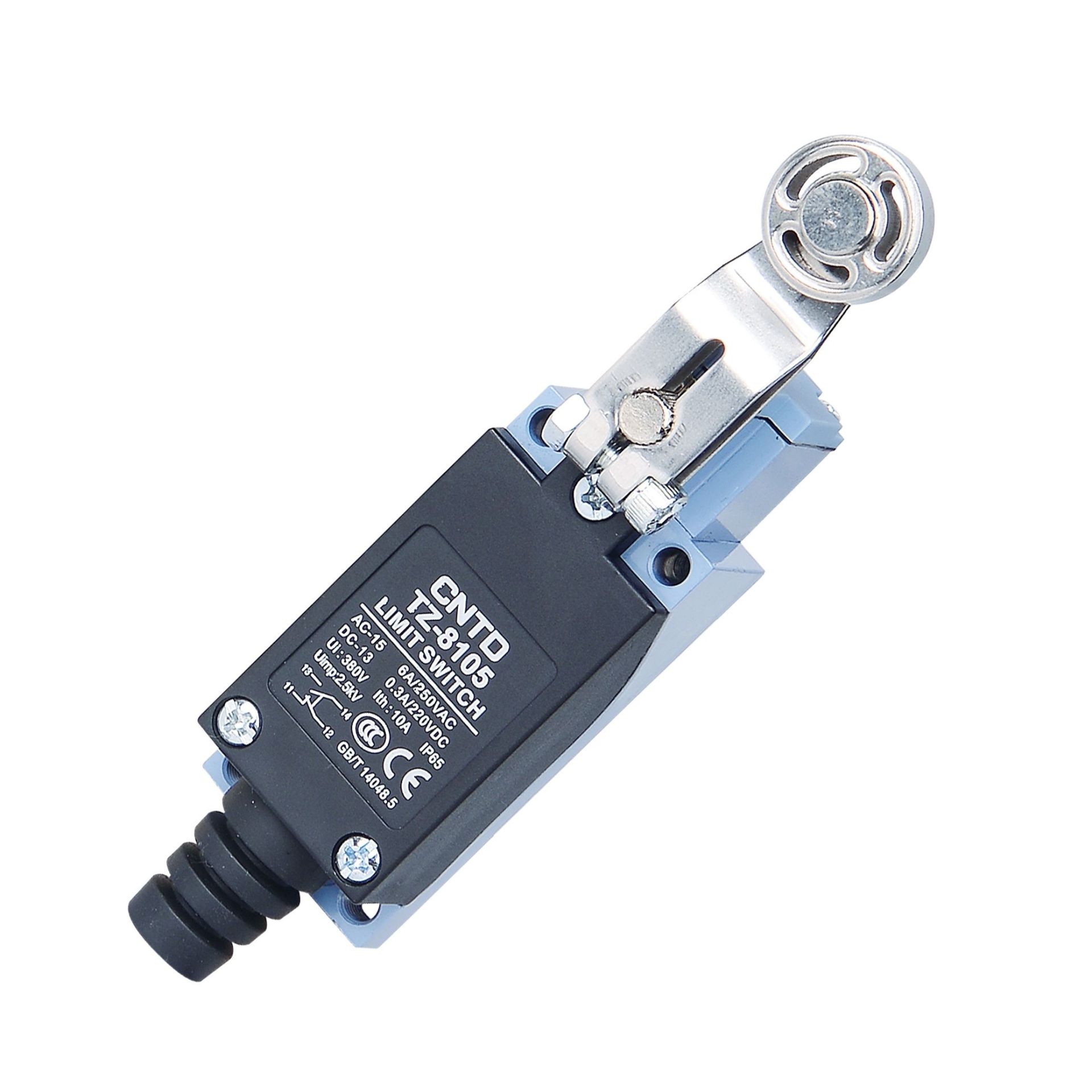 CNTD TZ-8105 Dar Gövde Açısal Kol Metal Makaralı Limit Switch