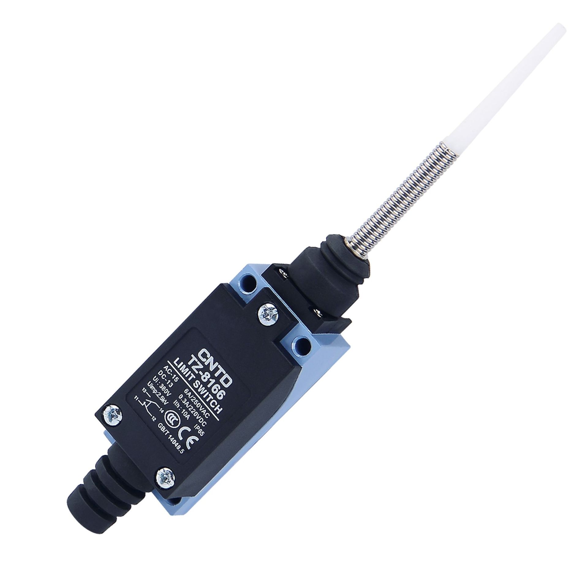 CNTD TZ-8166 Dar Gövde Spiral Telli Plastik Çubuklu Limit Switch