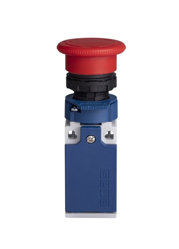 Emas L5K13CPDE L5 Plastik Gövde 40 mm Plastik Acil Stop Butonlu 1NO+1NC Emniyet Switch