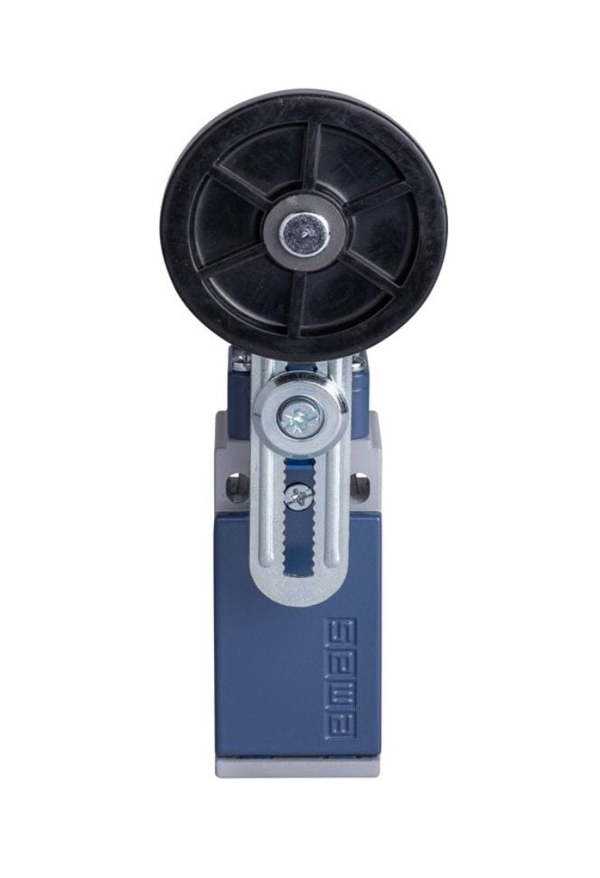 Emas L51K13MEL122 L51 Metal Gövde 50 mm Lastik Ayarlanabilir Kollu Makara 1NO+1NC Sınır Şalter