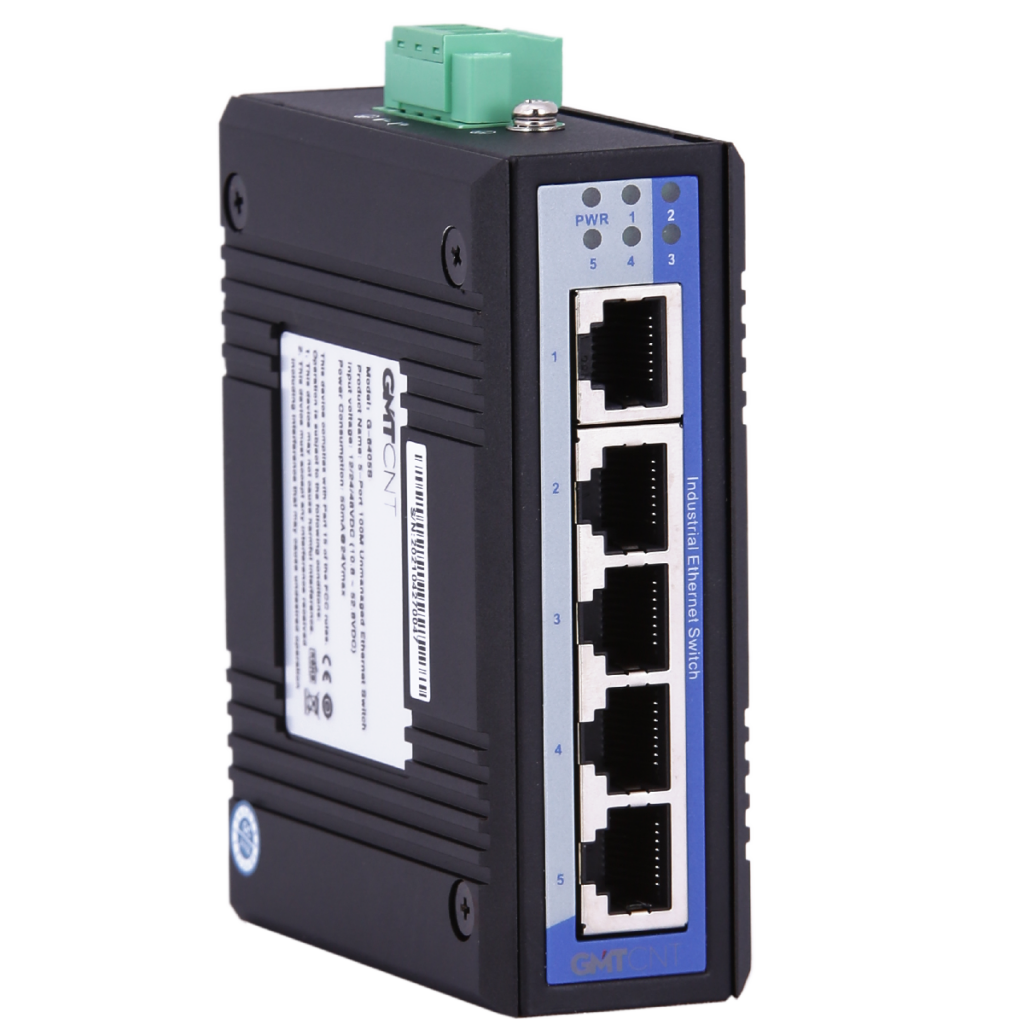 GMTCNT G-6405S 5 Port Endüstriyel Ethernet Switch
