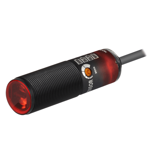 Autonics BRQP3M-PDTA-P Polarize Reflektörlü 3M Algılama PNP L/D On M18 Plastik Kablolu Fotoelektrik Sensör