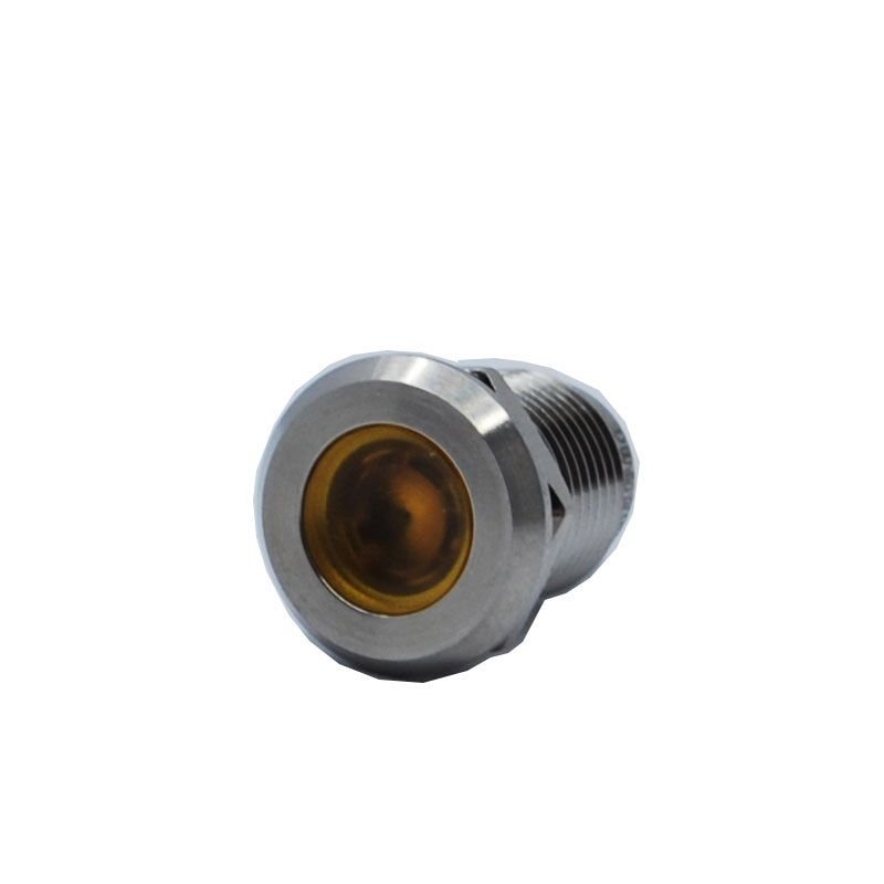Butto J12-170P-YA2 IP67 12mm Yassı Kafa Metal Led Sinyal Lambası 220VAC Sarı