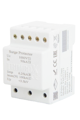 Trimbox YM5T1T2 (100 kA) B+C Sınıfı 4 Kutuplu Parafudr