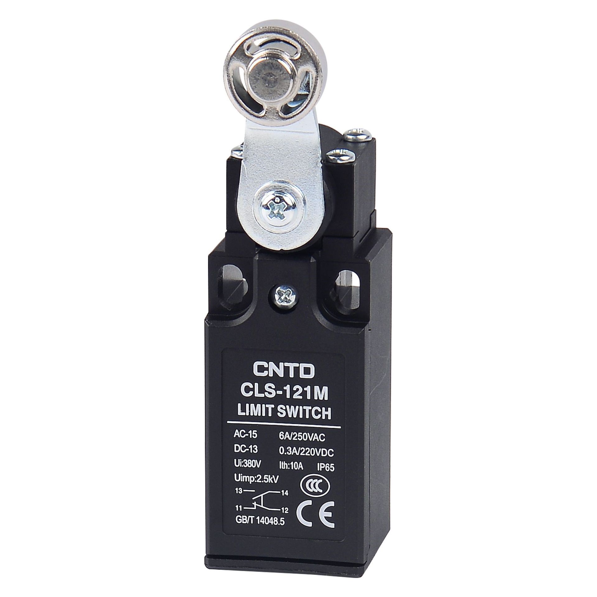 CNTD CLS-121M Dar Gövde Açısal Kol Metal Makaralı Limit Switch