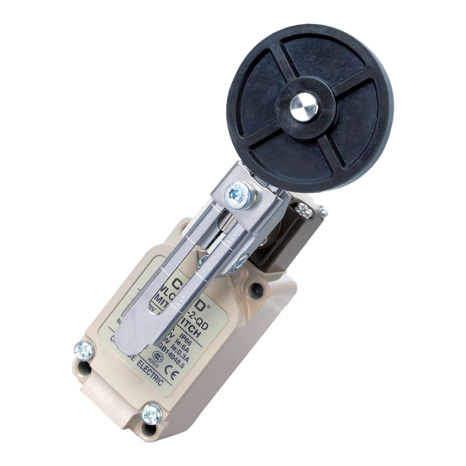 CNTD CWLCA12-2-QD Geniş Gövde Açısal Kol 50mm Kauçuk Makaralı Limit Switch