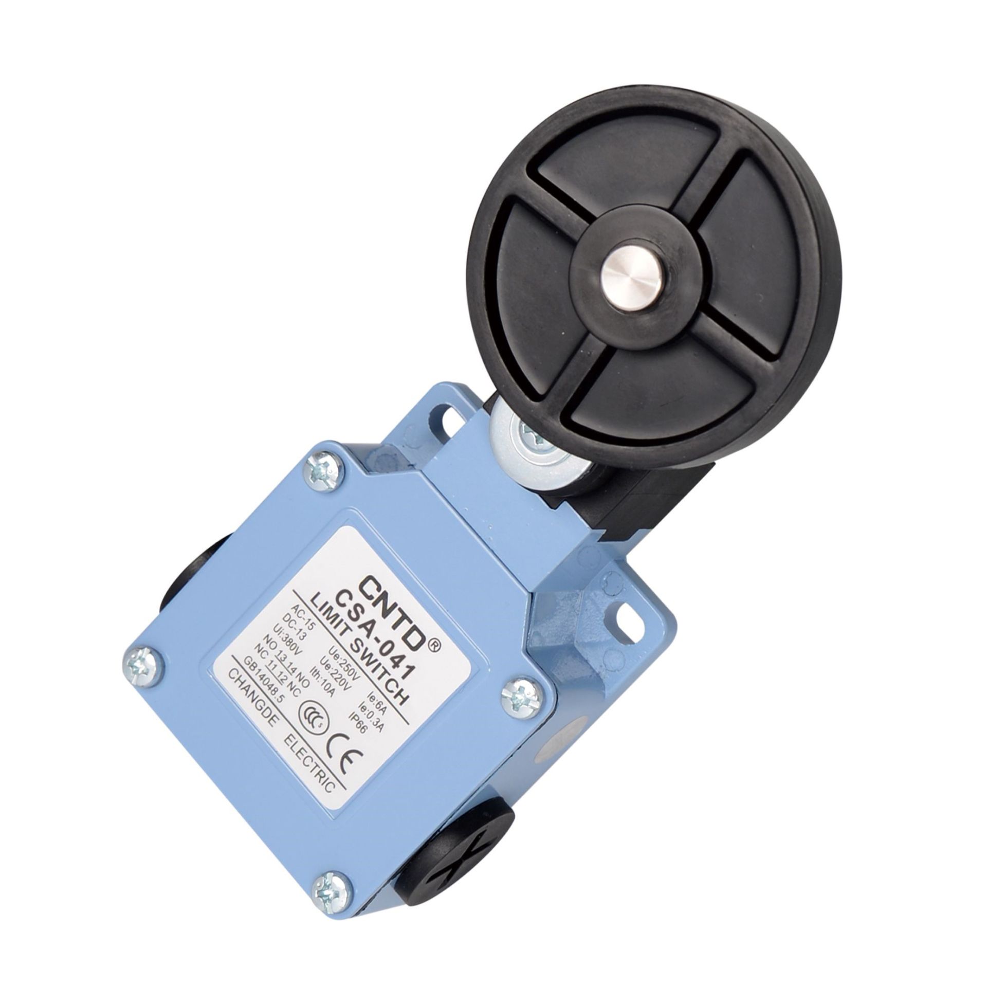 CNTD CSA-041 Geniş Gövde Açısal Kol 50mm Kauçuk Makaralı Limit Switch