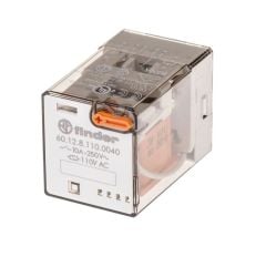 Finder 60.12.8.110.0040 110VAC 10A 8 Pinli Çift Kontak Röle