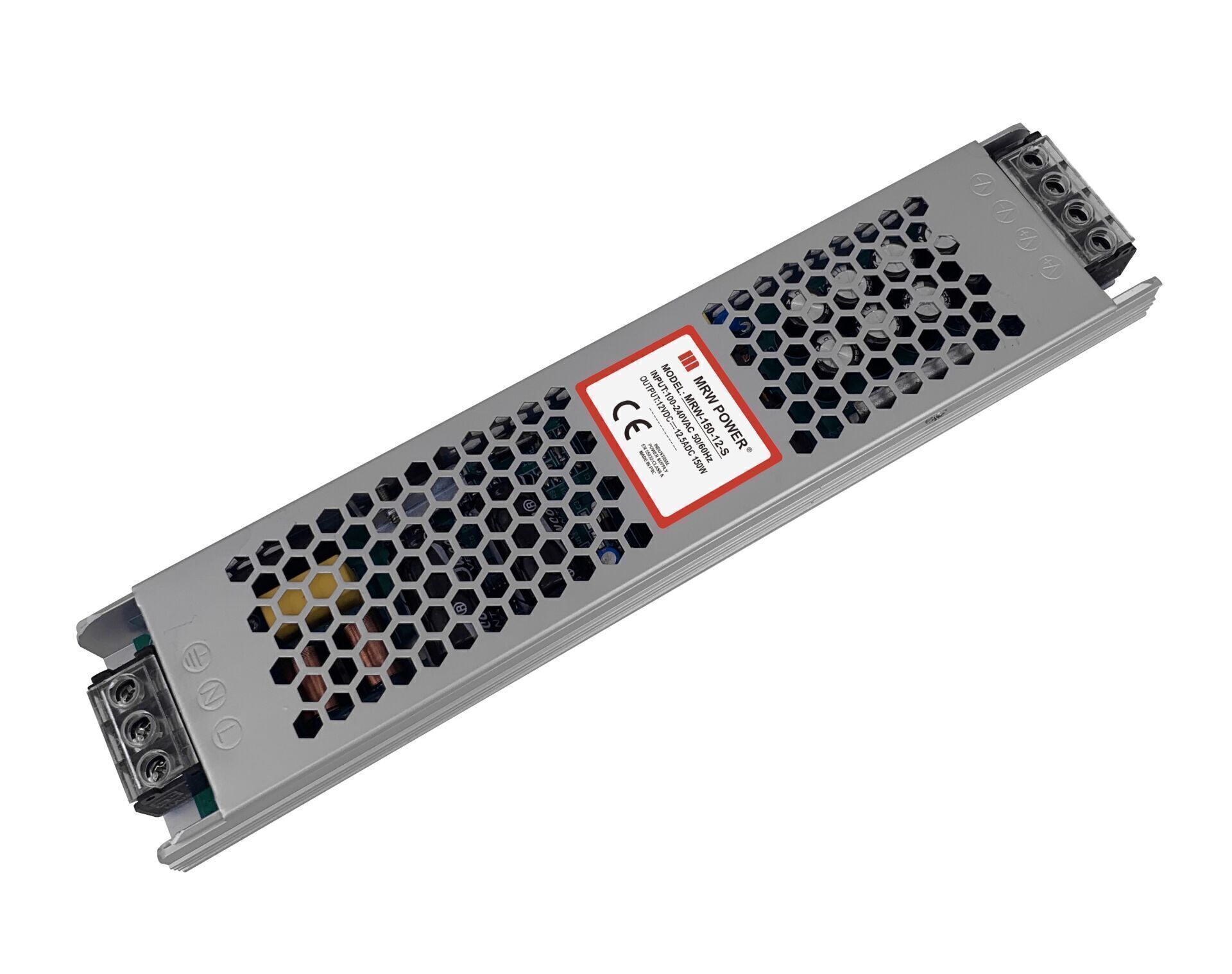 Mervesan MRW-360-24-S 24VDC 15A Slim Metal Kasa Güç Kaynağı