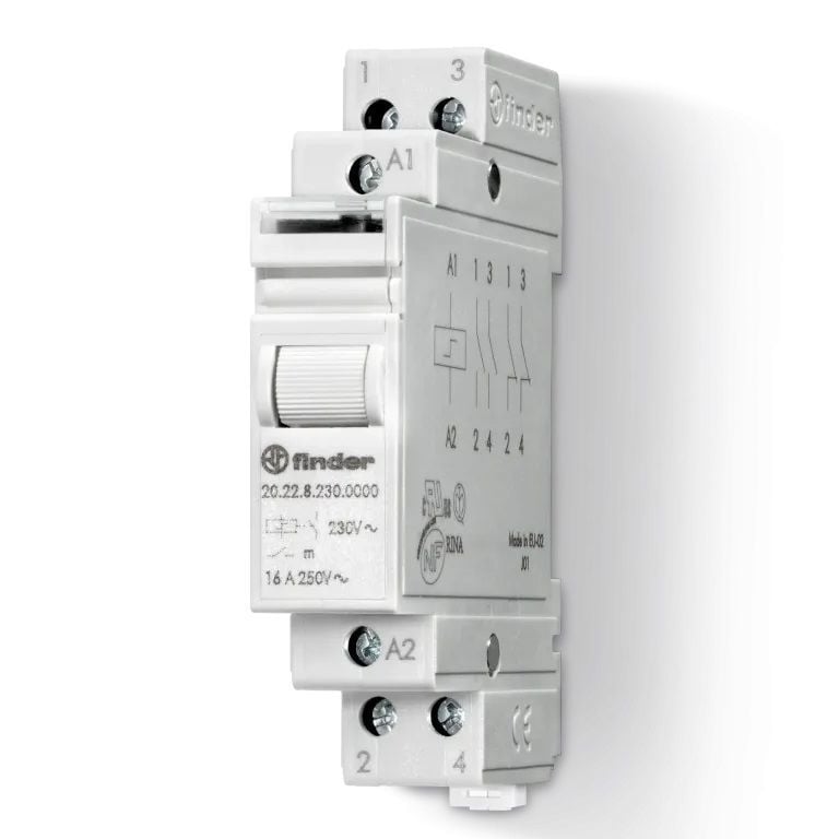 Finder 20.22.9.024.0000 24VDC 2NO Kontak Darbe Akım Anahtarı