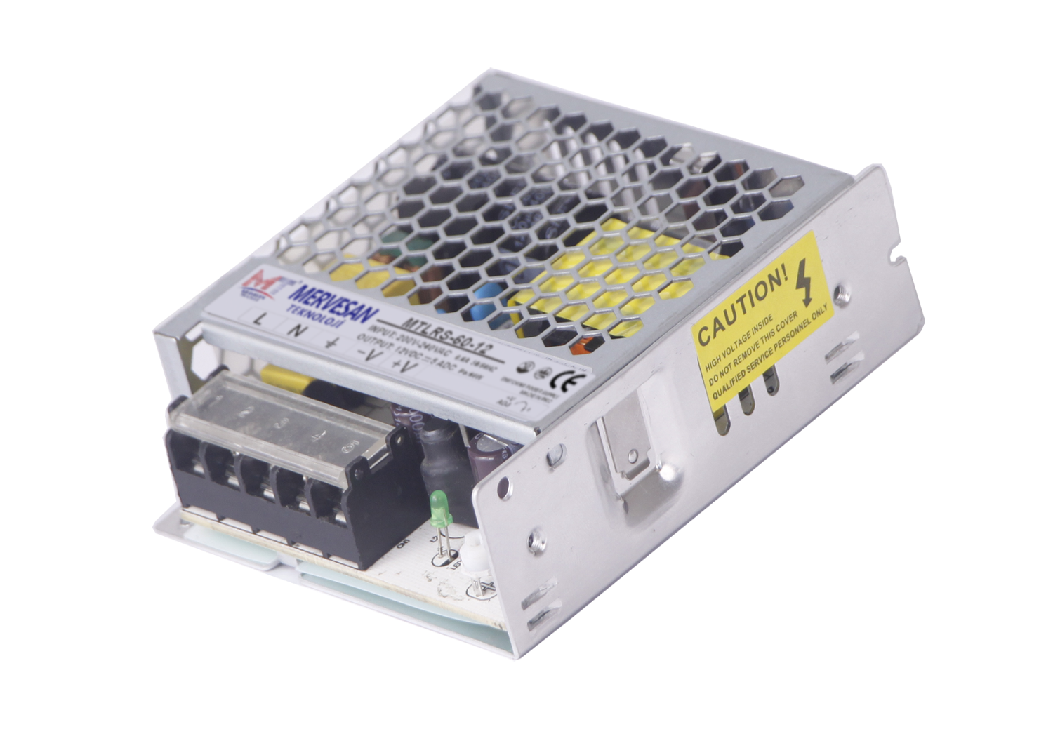 Mervesan MTLRS-36-12 12VDC 3A Metal Kasa Güç Kaynağı