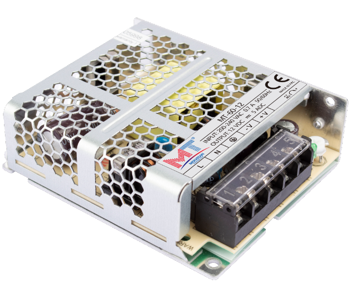 Mervesan MT-60-12 12VDC 5A Metal Kasa Güç Kaynağı