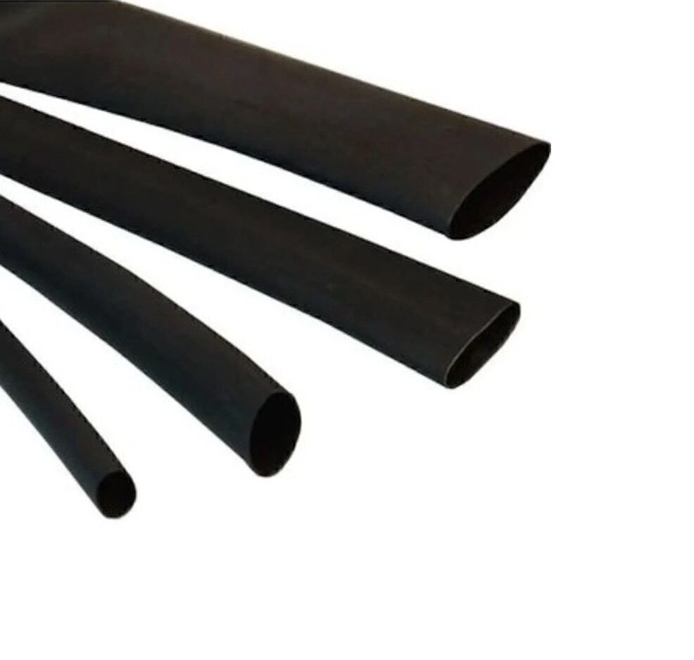 Woer DRM-S-0019A 9mm Siyah Isı İle Daralan Makaron 100m
