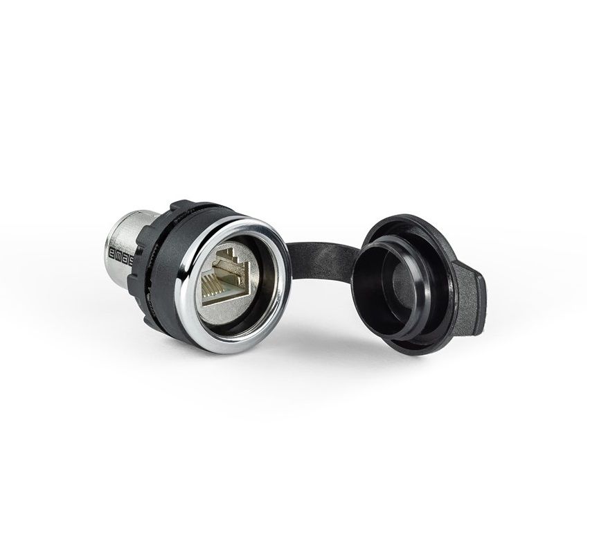 Emas BRJ45 22mm Pano Tipi Plastik RJ45 Konnektör