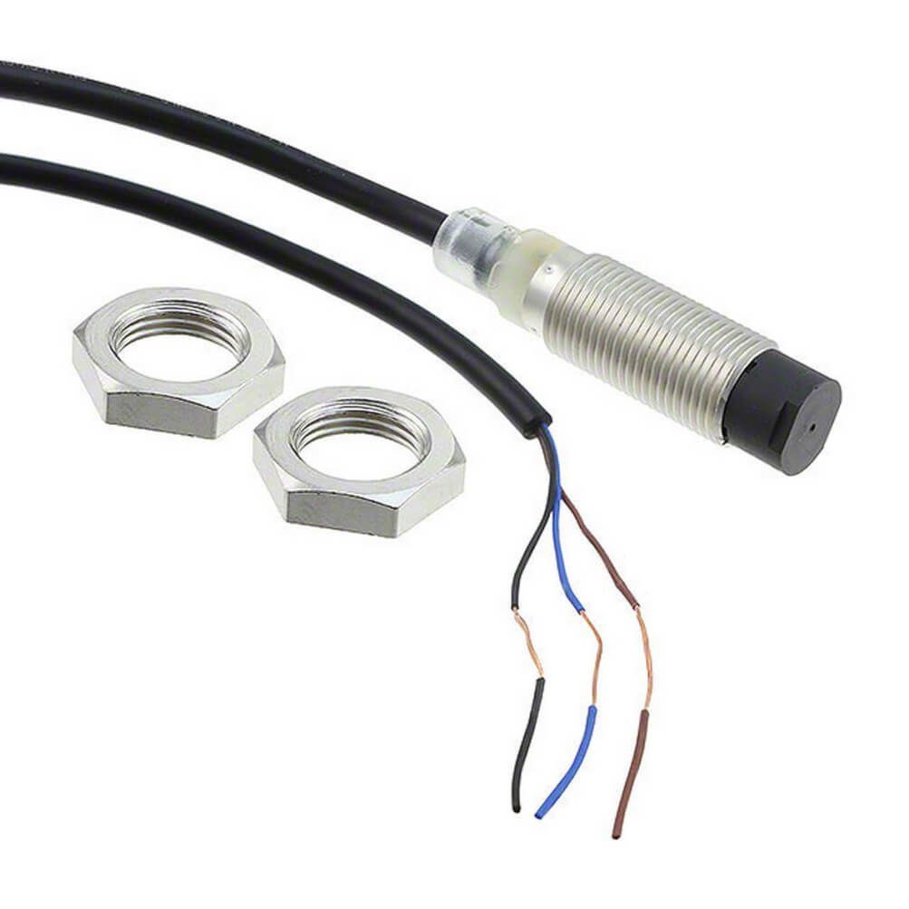 Omron E2B-M12KN08-WP-B2 2M M12 8MM PNP NC Kısa Gövde Çıkık Kafa Kablolu Endüktif Sensör
