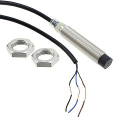 Omron E2B-M12LN08-WP-C2 2M M12 8MM NPN NC Uzun Gövde Çıkık Kafa Kablolu Endüktif Sensör