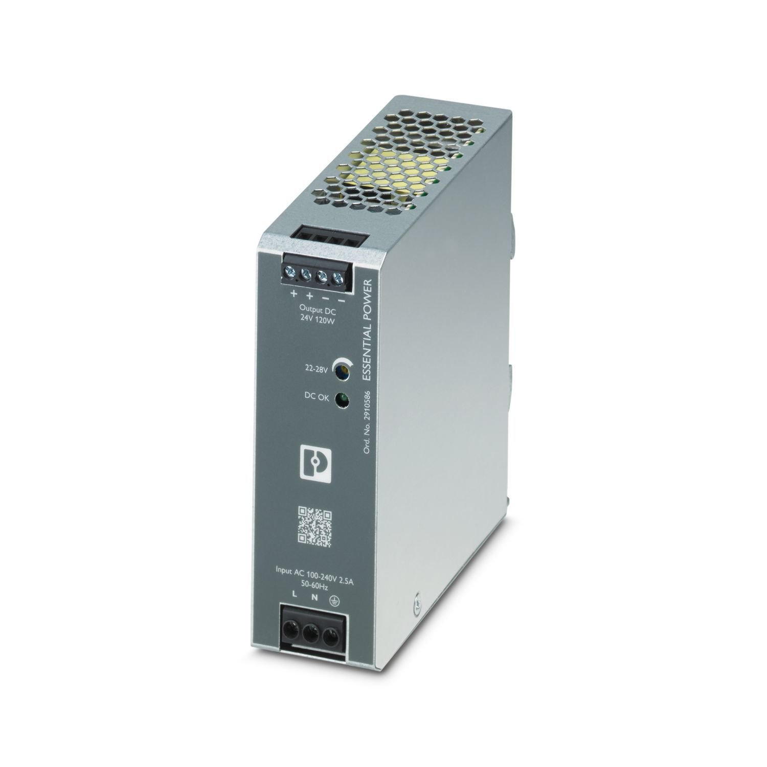 Phoenix Contact PS/1AC/24DC/120W/EE 24VDC 5A Ray Tipi Güç Kaynağı