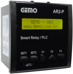 Gemo AR2-P-24VDC-10D2A-RTC Panel Tipi Ladder Logic İle Programlanabilir Akıllı Röle/PLC