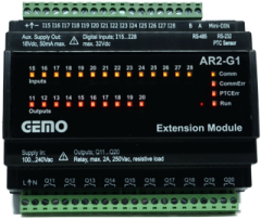Gemo AR2-G1-230VAC-14D Ray Tipi AR2 İçin Genişleme Modülü