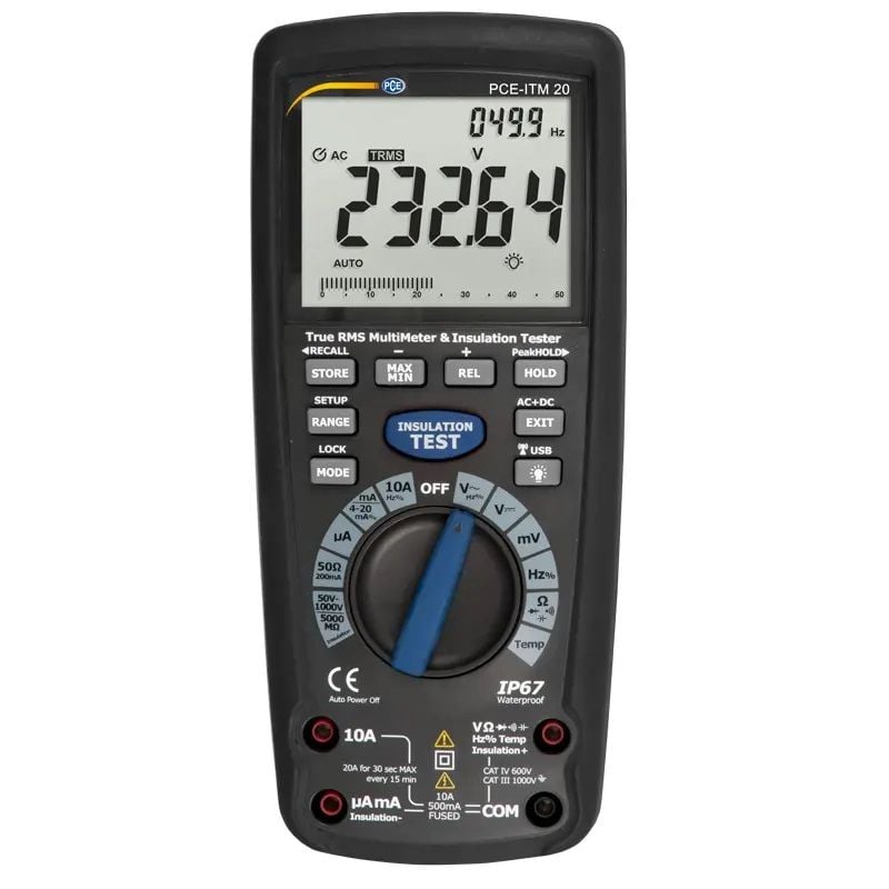 PCE ITM-20 İzolasyonlu Multimetre