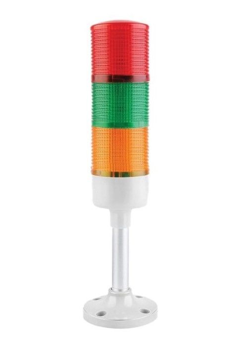 Isıso IS53-3T/W-J 24VDC 3 Katlı Işıklı Kolon Kırmızı-Yeşil-Sarı