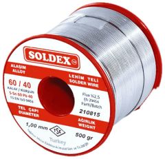Soldex SN60 PB40 1mm 500Gr Kurşunlu Lehim Teli