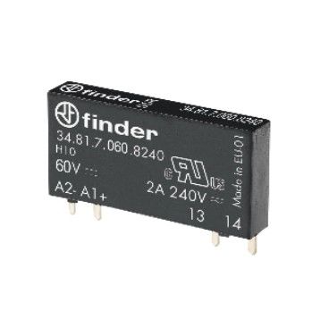 Finder 34.81.7.060.8240 2A 60VDC Bobin Girişli 230VAC Çıkışlı SSR