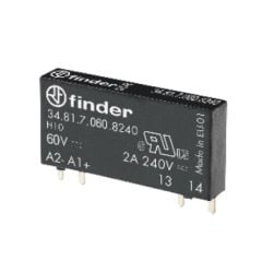 Finder 34.81.7.060.8240 2A 60VDC Bobin Girişli 230VAC Çıkışlı SSR