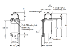CNTD C4B-4170N Dar Gövde Doğrusal Pimli Limit Switch