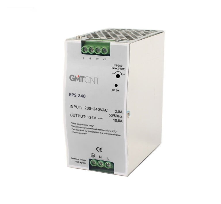 GMTCNT EPS240 24VDC 10A Ray Tipi Güç Kaynağı