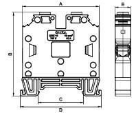 Onka 1010065 MRK 25 mm Vidalı Ray Klemens Mavi