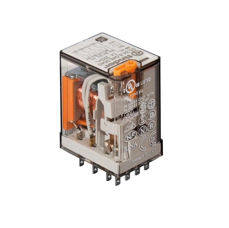 Finder 55.34.8.048.0040 48VAC 7A Dört Kontak Röle